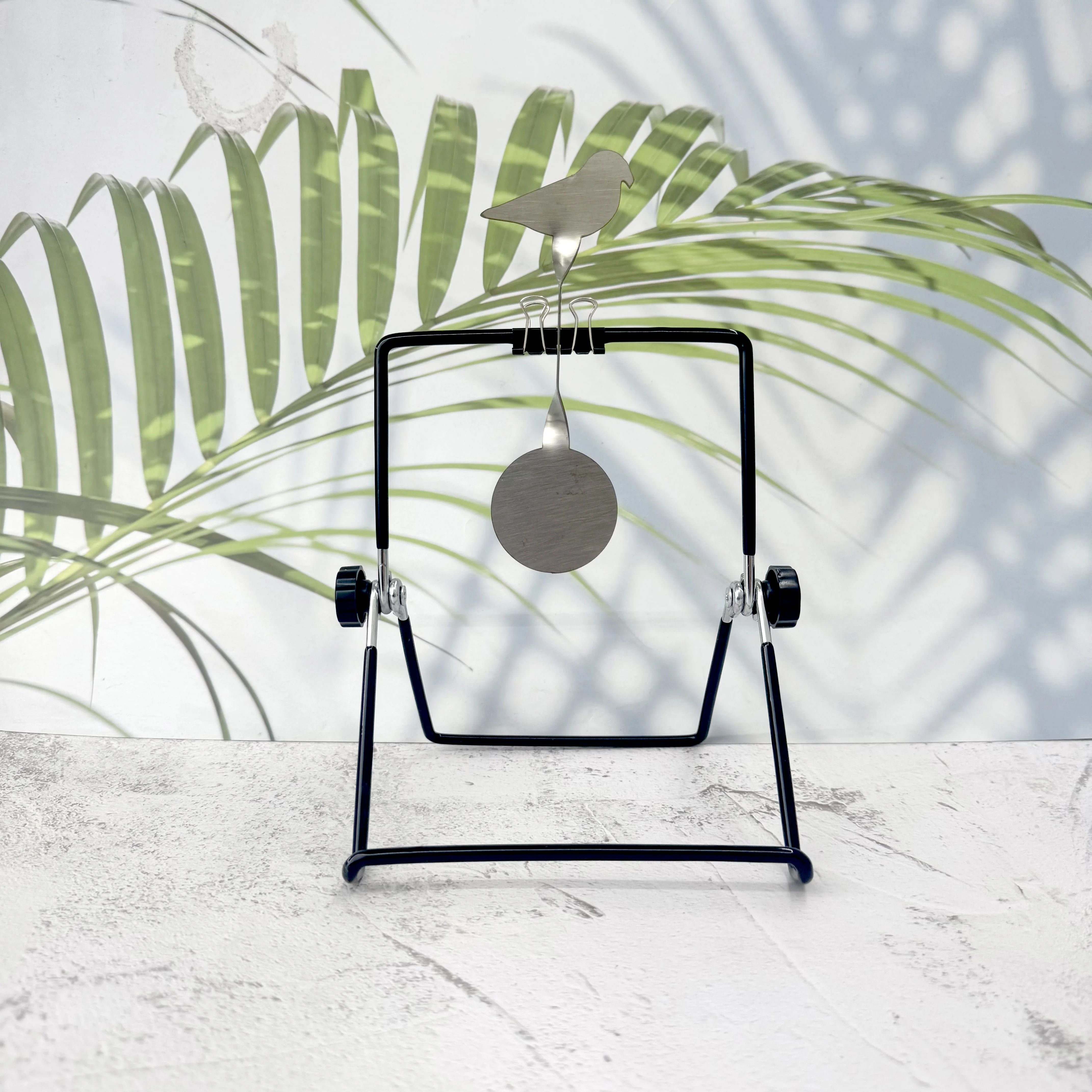 360 °   회전식 타겟 두꺼운 금속 자동 리셋 훈련용 타겟 실내 및 실외 에어소프트/소프트 총알 사격 액세서리