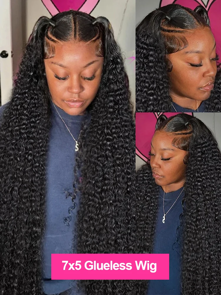 250% 30 40 بوصة قبل قطع شعر مستعار بدون صمغ جاهز لارتداء موجة عميقة فضفاضة 13x6 13x4 HD الدانتيل الباروكة الأمامية قبل قطعها شعر مستعار مجعد للنساء