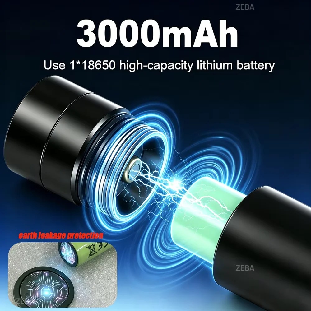 20000LM Scuba Diving Flashlight ZOOM Diving Light Underwater High Power Torch Light Waterproof for Video Shooting Fishing