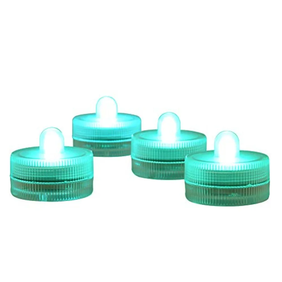 

Halloween Lights Submersible LED Lights cr2032 Battery Powe Underwater Waterproof LED Tea Light for Events Wedding Centerpieces