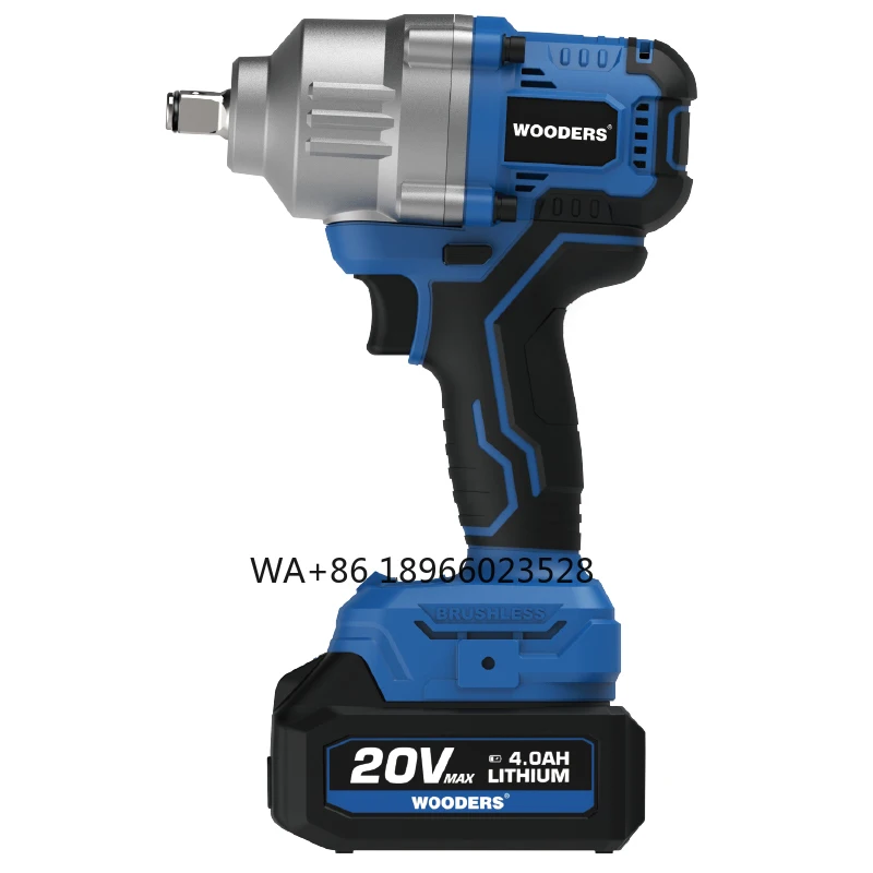 WOODERS Новое поступление, ударный гайковерт, бесщеточный, макс. 900 Нм, крутящий момент, литиевая батарея, обратная автоматическая функция остановки, пробная, хорошая продажа WOODERS Новое поступление, ударный гайковерт, бесщеточный, макс. 900 Нм, крутящий момент, литиевая батарея, обратная автоматическая функция остановки, пробная, хорошая продажа
