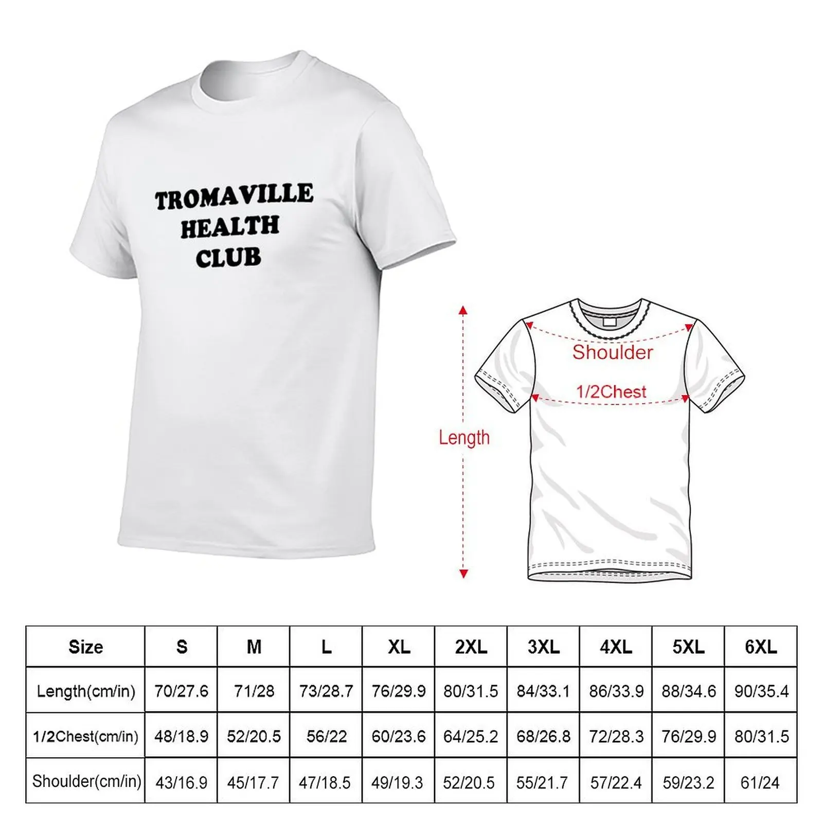 TROMAVILLE HEALTH CLUB T-Shirt Lightweight Cooling Short Sleeve Tee