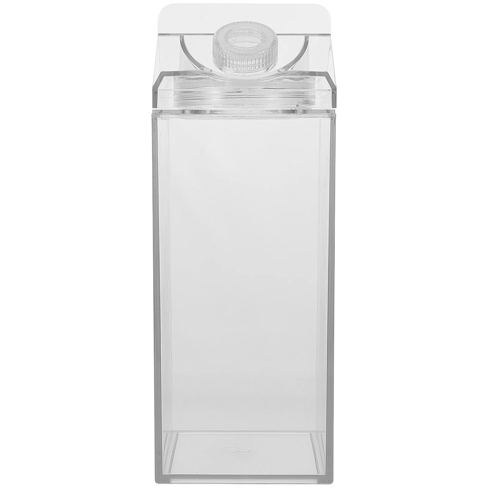 

Milk Carton Water Bottle 600Ml Leakproof Portable Bpa-Free Silicone Lid Large Capacity Reusable Sports Outdoor Travel Drinking