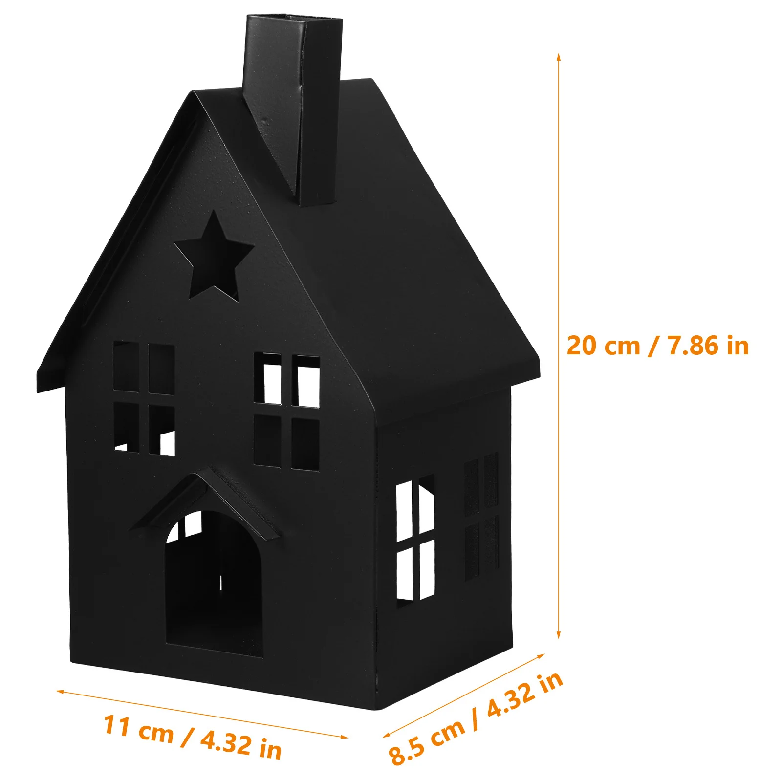 Vintage Breath House Shaped Holder Metal Desktop Candlesticks Home Office Dining Table Centerpiece - Image 5