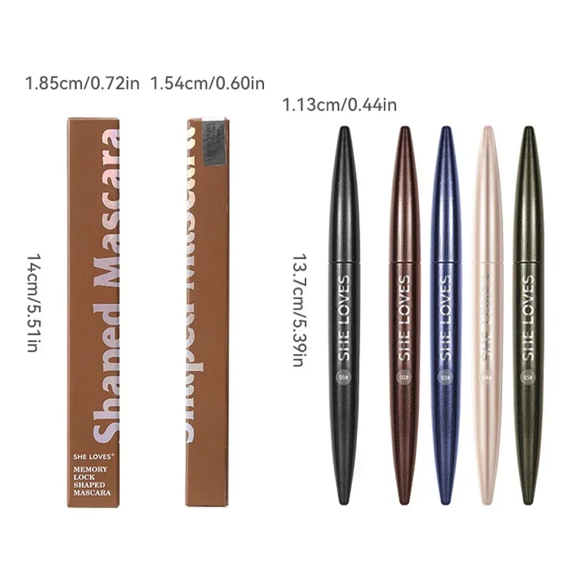 Heallor-Mascara recourbant pour les cils, extension de haute qualité, vert, bleu, étanche, sans bavures, séchage rapide, longue durée, 5 couleurs