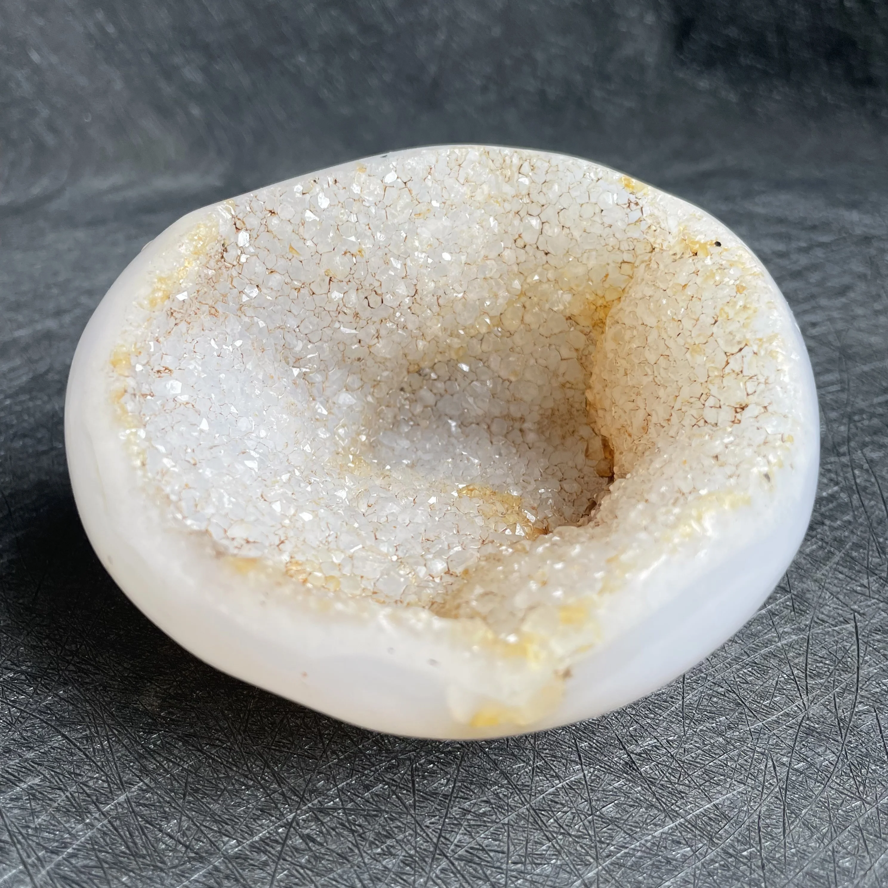 400g Natural Carnelian Stone Agate Geode Home Decoration Rough Polished Quartz Crystal Healing