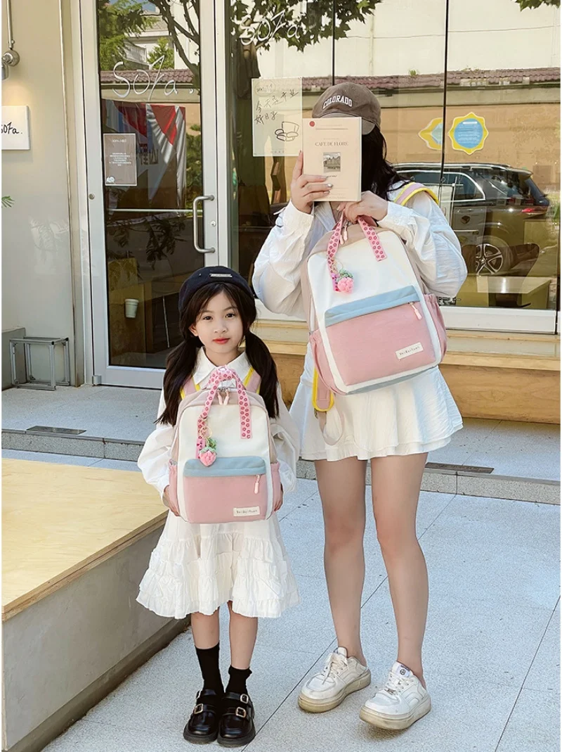 Customized Children's Printed Shopping Backpack, Cute And Fun Sunflower Hanging Accessories, Color Blocked Backpack