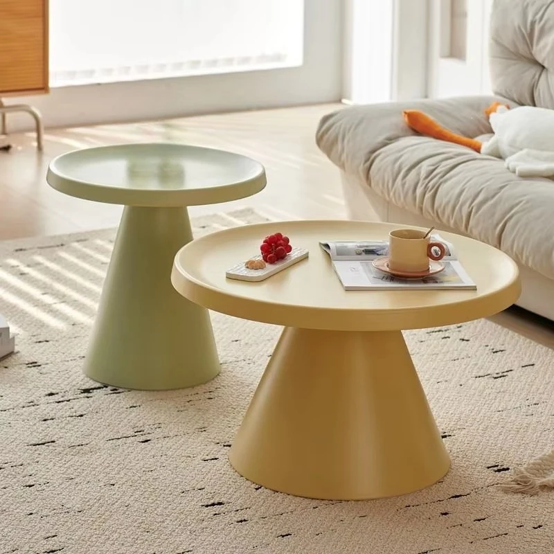 Popular coffee table, simple and luxurious round coffee table, suitable for living room, bedroom, dining room