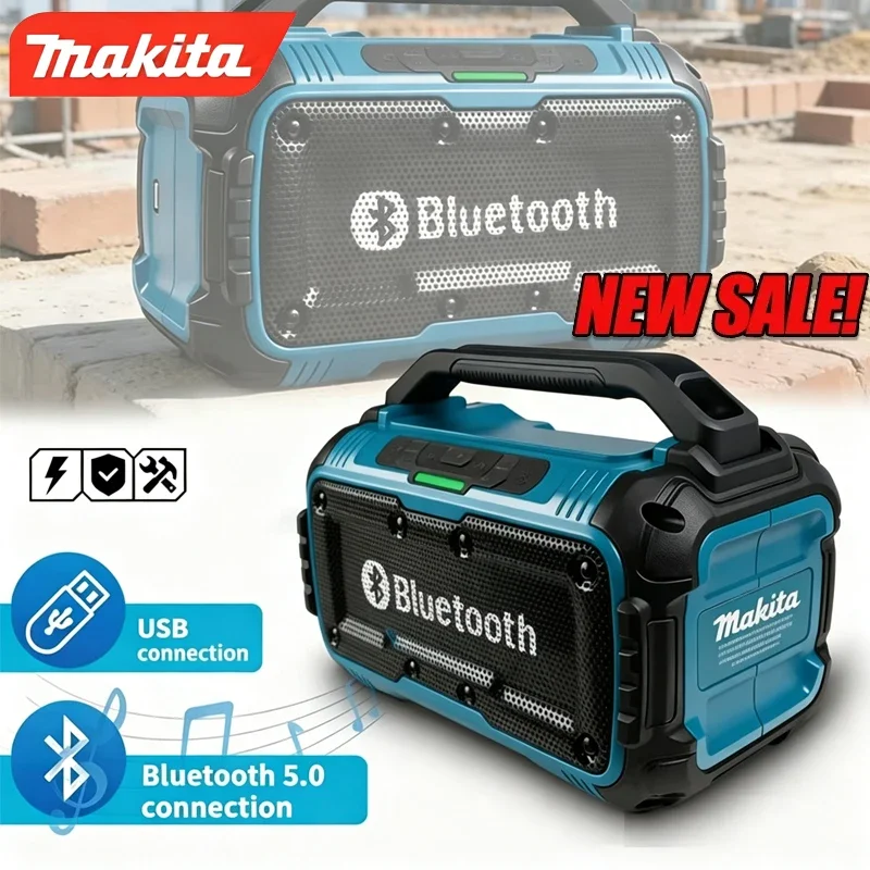 Makita Bluetooth-Lautsprecher Kabelloser Tragbarer Surround-Lautsprecher Dual-Channel-Subwoofer Lautsprecher 18V Batterie (ohne Batterie)