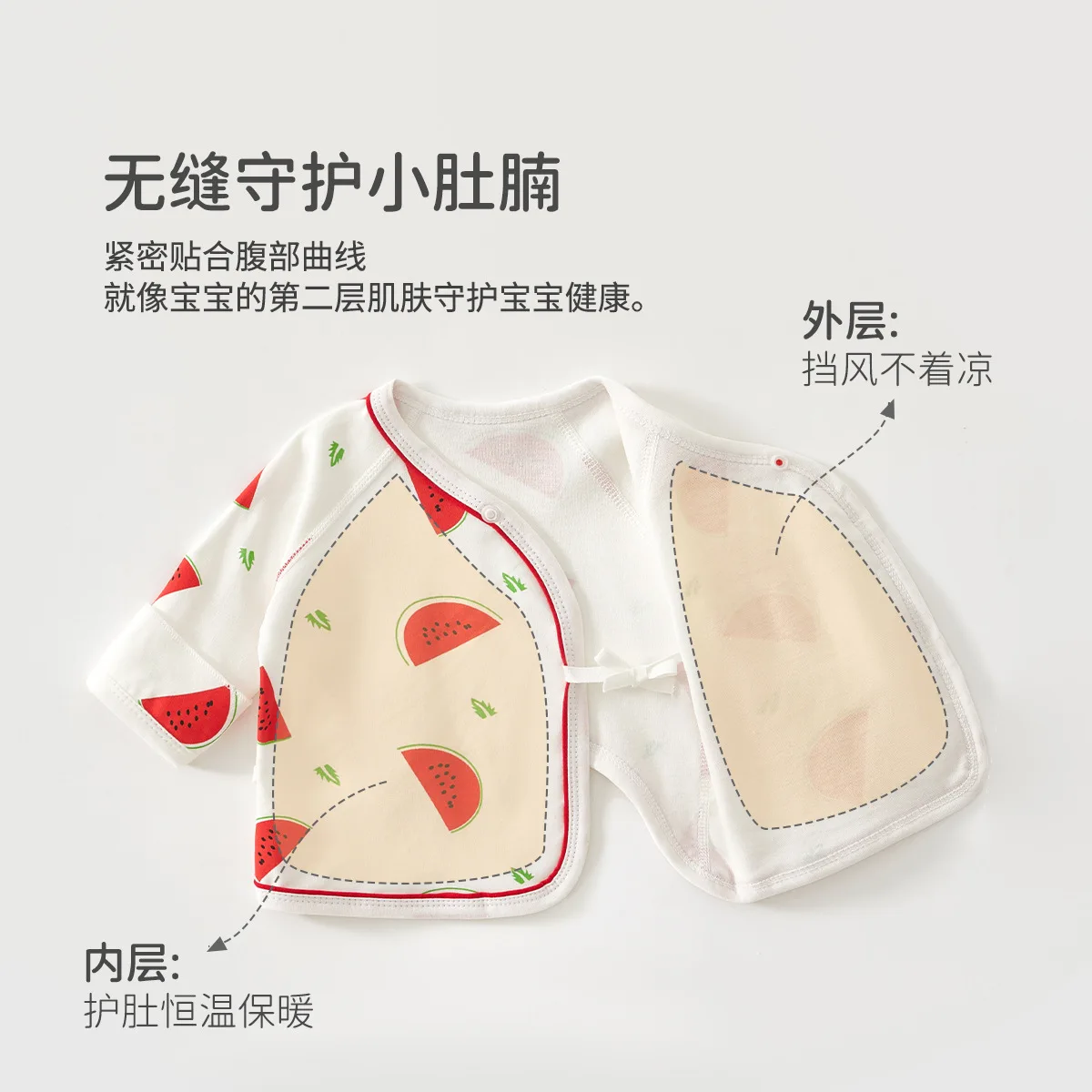 2026 Newborn Baby Jacket 100% Cotton A-Class Half Back Top Infant Outerwear Soft Four-Season Clothes Coat Boy Girl Gift Unisex