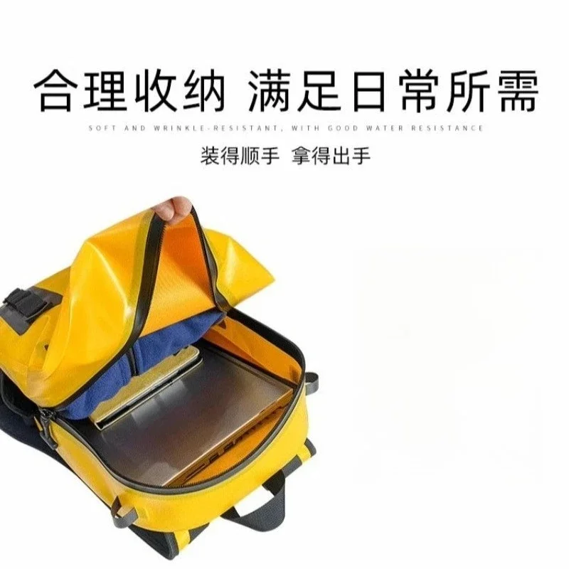 Fully waterproof backpack, outdoor camping swimming diving backpack to assist in life saving