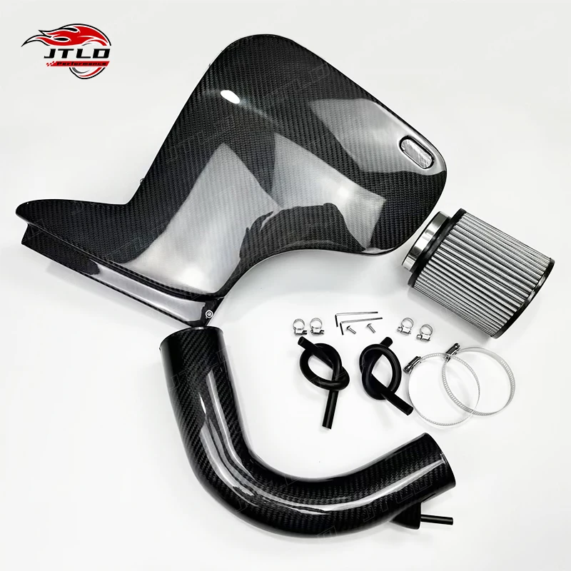 JTLD Performance High Quality Turbo Dry Carbon Fiber Intake System Kit New Condition VW GOLF 7 1.4T Intercooler Kits