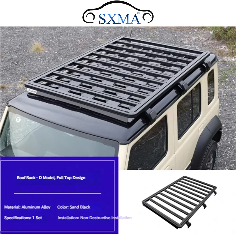 SXMA JMN148 Rooftop Luggage Rack Cargo Basket Carrier Transport Car Top Holder Management Storage for Jimny JB74 5Door 2023-2026
