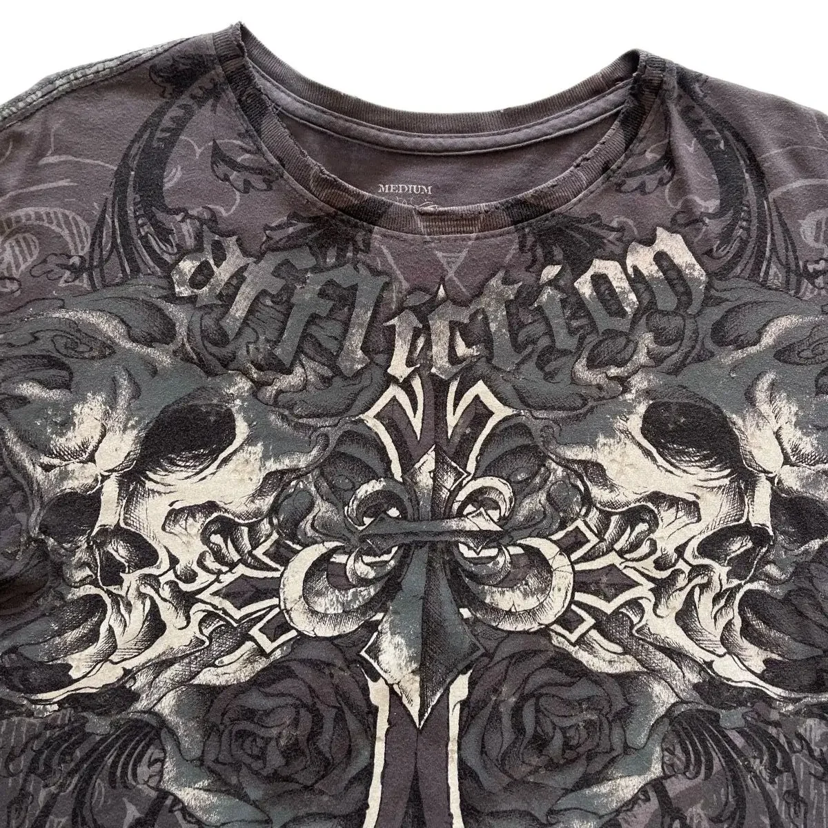 Y2k Pain T-Shirt Hip Hop Skull Graphic New Harajuku Round Neck Oversized T-Shirt Short Sleeve Tops Gothic Clothing Street Wear