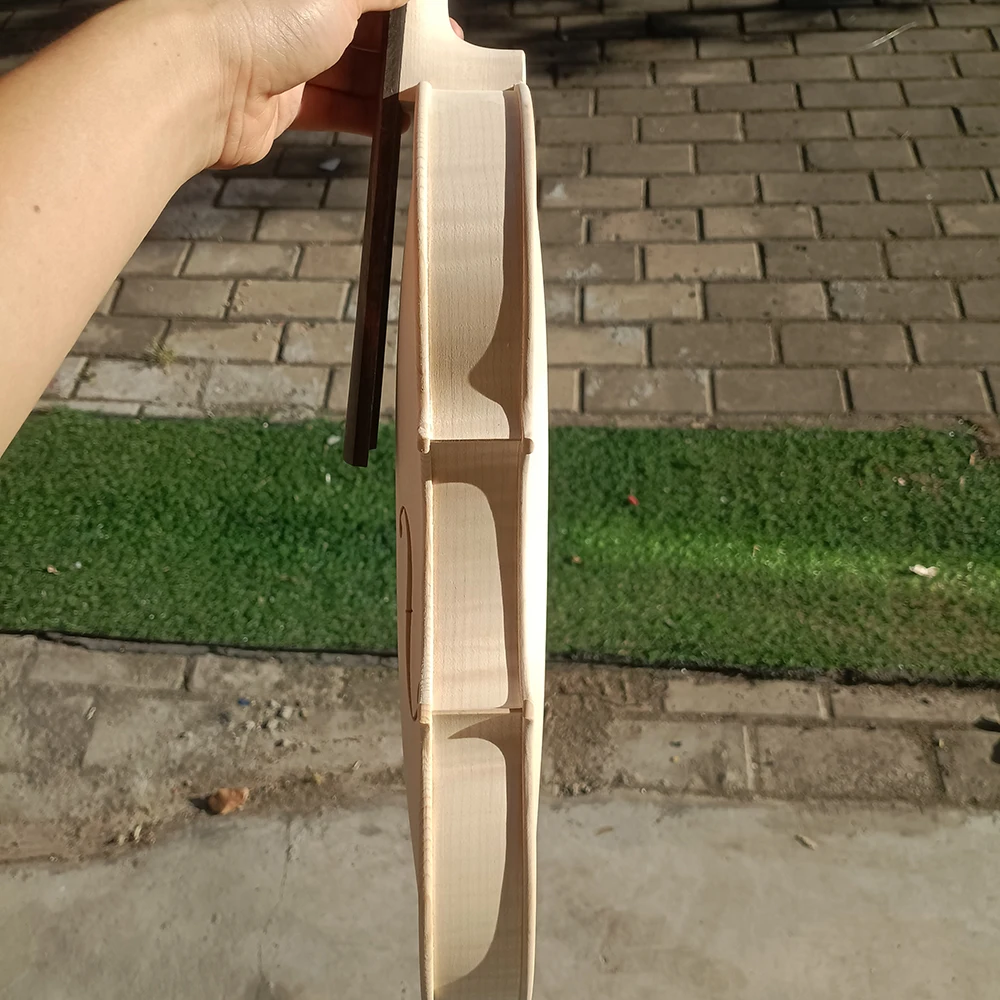 over 30 years All European Wood Violin 4/4 Guarneri 1743 professional Handmade white embryo unfinished violin Ebony Fingerboard