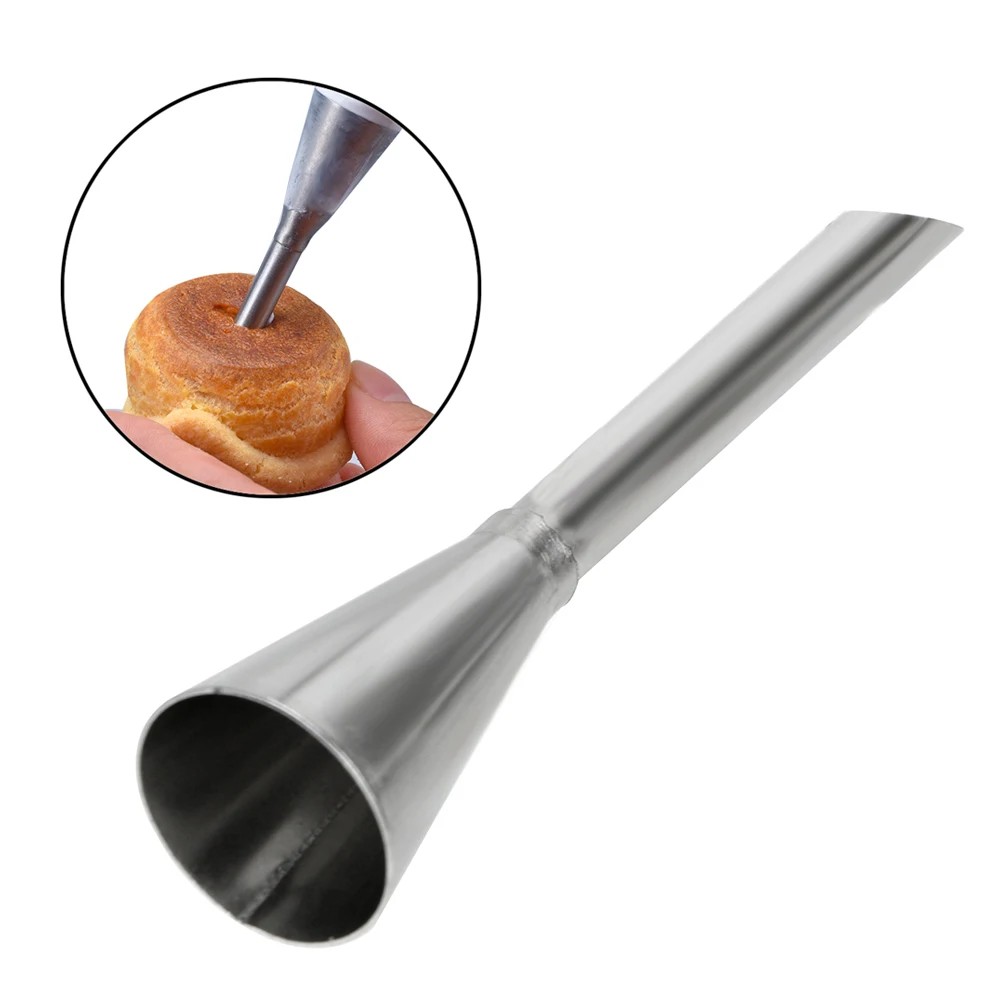 Cream Icing Piping Nozzle Tip Puff Nozzle Tip Pastry Decorating Tool Stainless Steel 1PC Cupcake Puffs Injection Russian Syringe