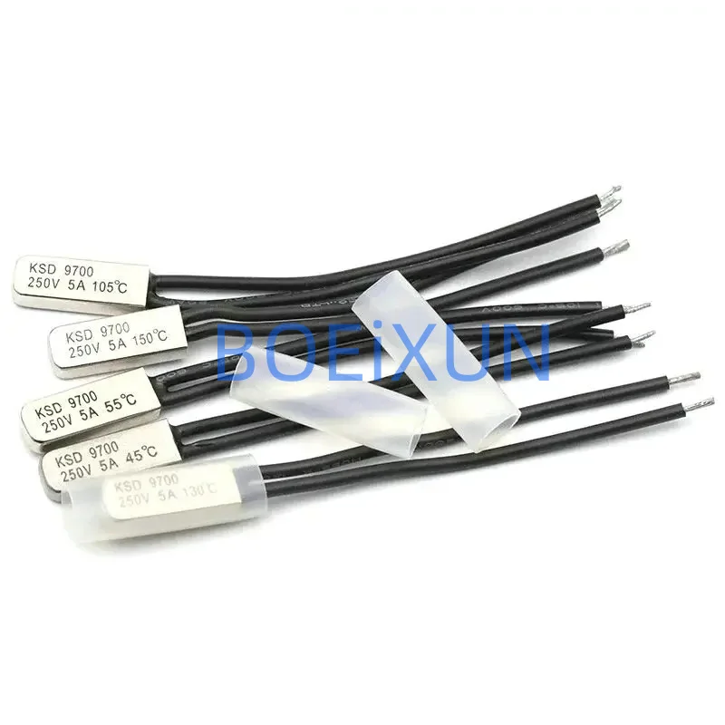 KSD9700 250V 5A 40~105 Degree Bimetal Disc Temperature Switch Normal Close Closed Thermostat Thermal Protector