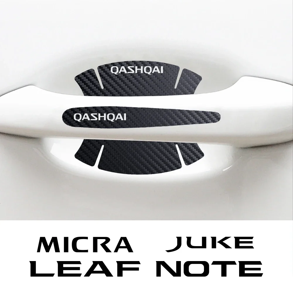 For Nissan Juke J11 J10 Leaf Qashqai Micra Sentra X-Trail Murano Patrol Maxima T32 Tiida Car Door Handle Stickers Accessories