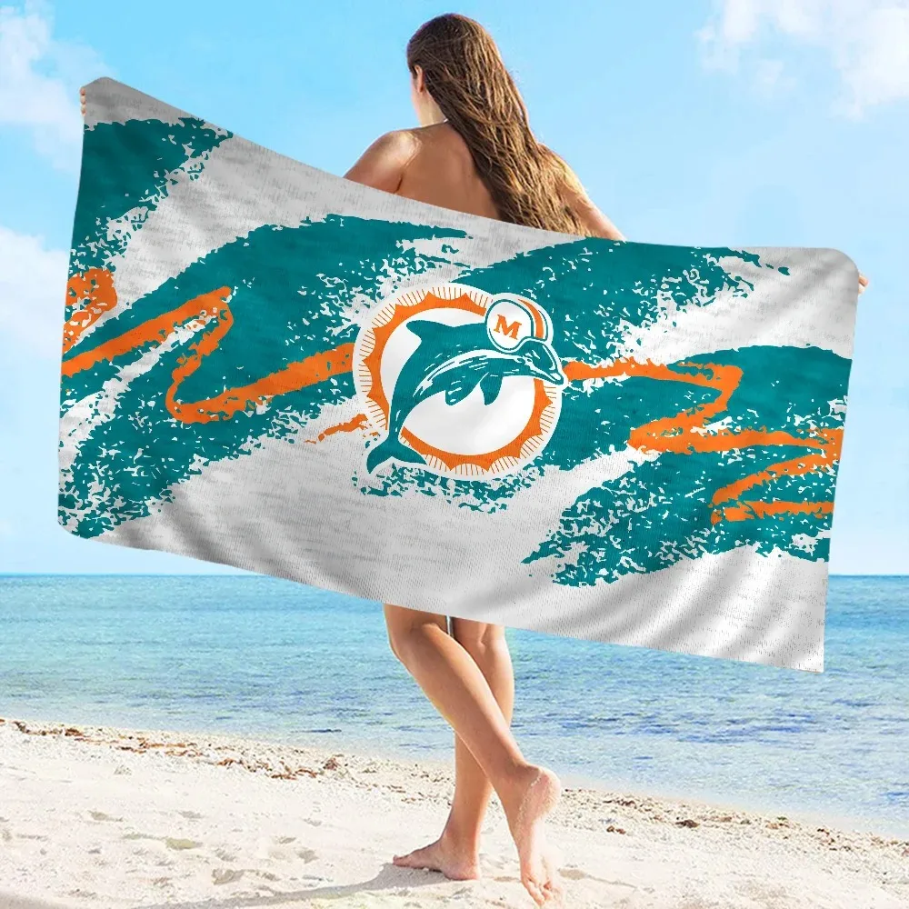 Dolphins Printed Towel Microfiber Beach Towel super Absorbent Quick dry Soft Yoga Swimmingpool Resort Mountain Climbing Towel