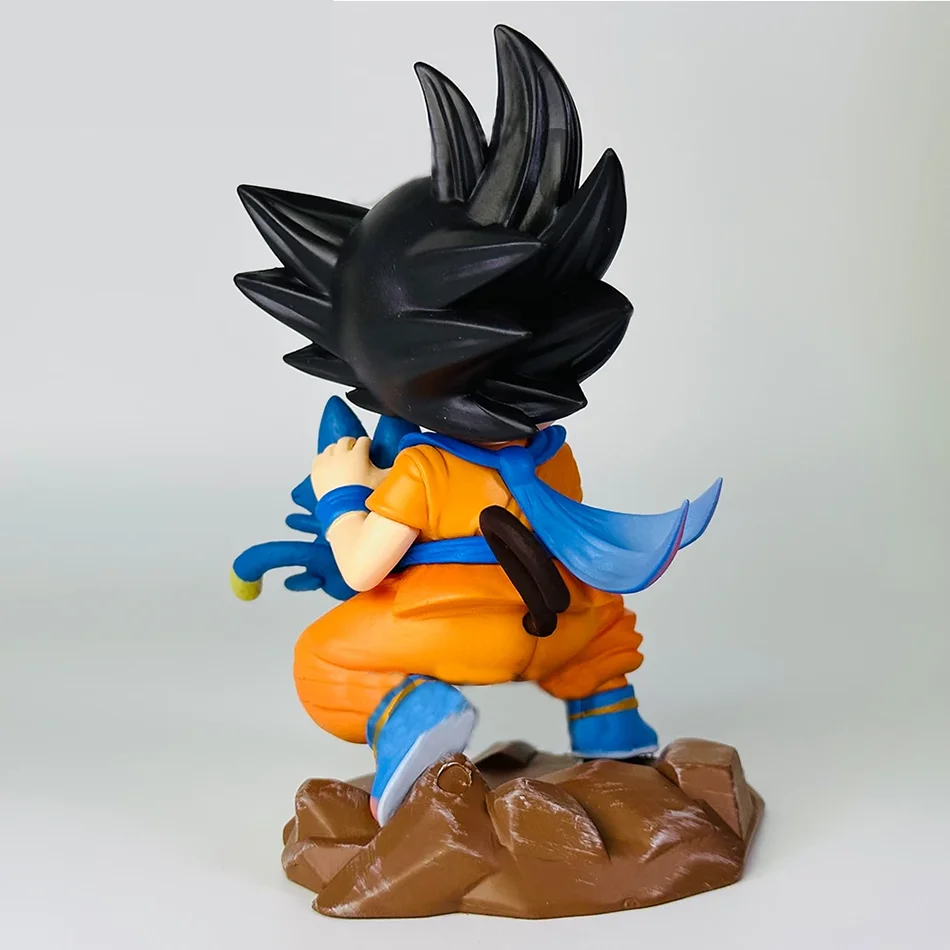Kawaii Dragon Ball Mini Son Goku Figure Toys 10cm Cute Goku Embrace Pura PVC Collectible Model Dolls Birthday Gifts For Kids