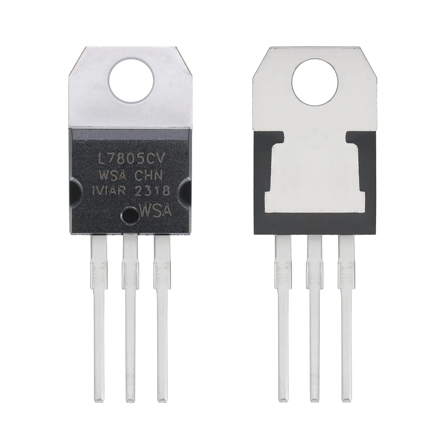 IC L7805CV Voltage Regulator Output 5 V 1.5 A Integrated Circuits L7805 Positive Regulators TO-220 Regulator Transistor 3Pin