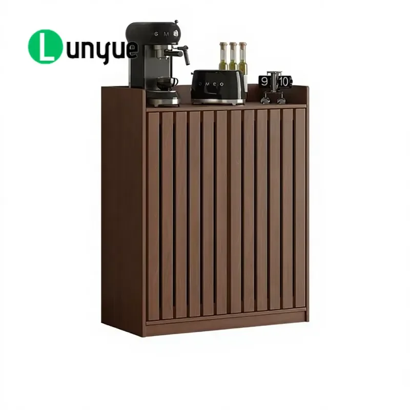 Luxury Chinese Wooden Wall Mounted Side Cabinet Integrated Locker For Living Room Dining Room Entrance Storage Furniture