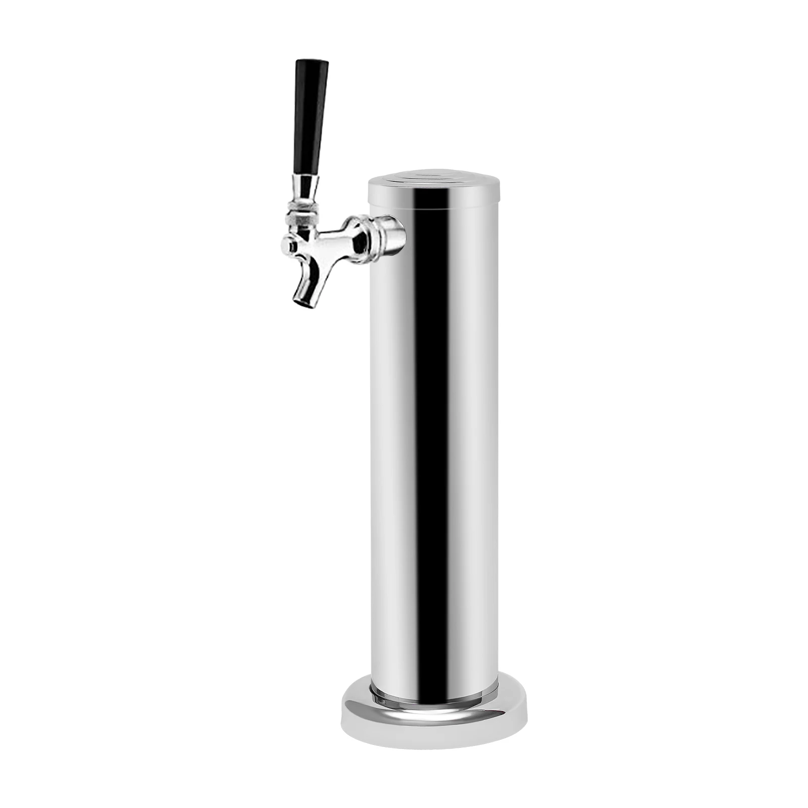 

Beer Dispenser Beverage Dispenser Cylindrical Beer Server Stainless Steel Single Tap Beer Tower