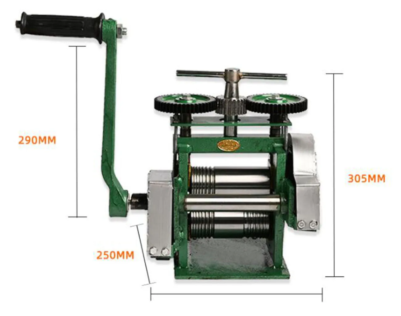 

Hand Rolling Machine for Jewelry Gold Silver Brass Metal Press Stick Line Roller Tool Half Round Square Plate