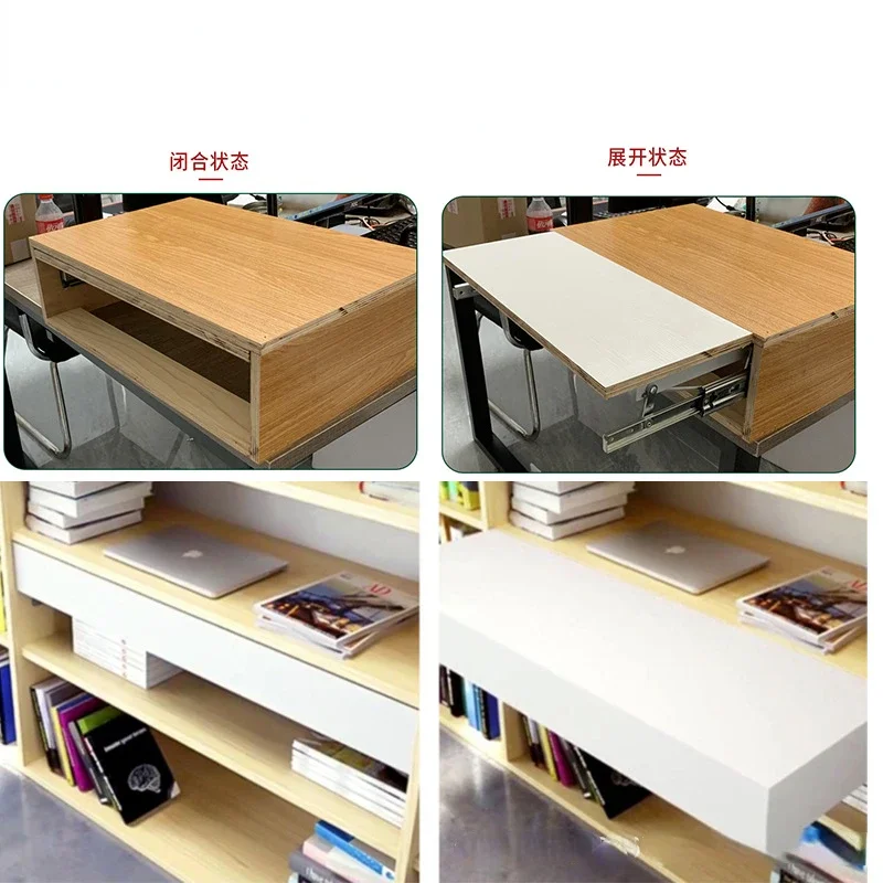 Table Top Rising Invisible Folding Guide Rail Side Mounting Extended Slide Rail Jump Platform Lifting