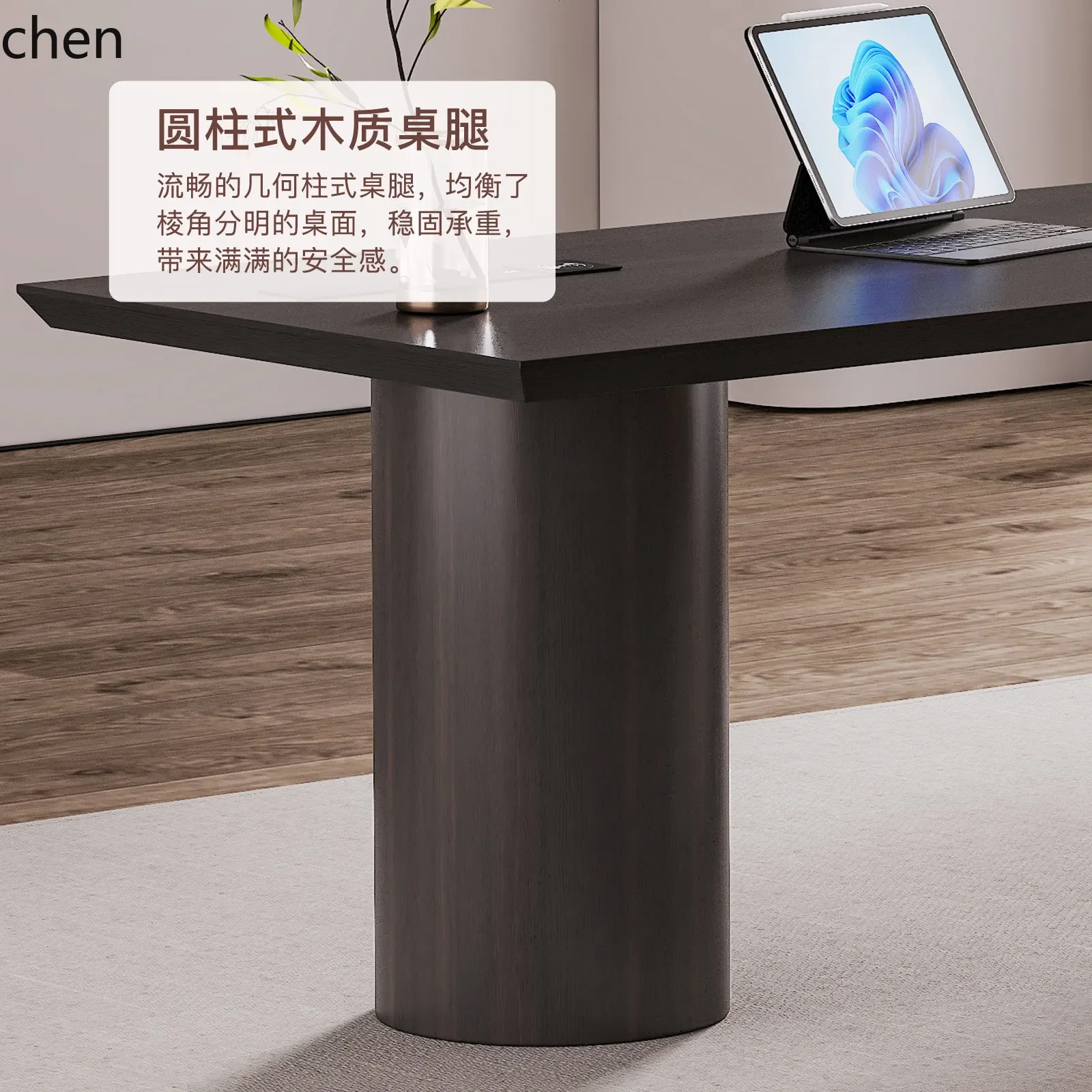 CZ-25 light luxury solid wood desk horizontal hall sofa office table household living room large long table computer desk