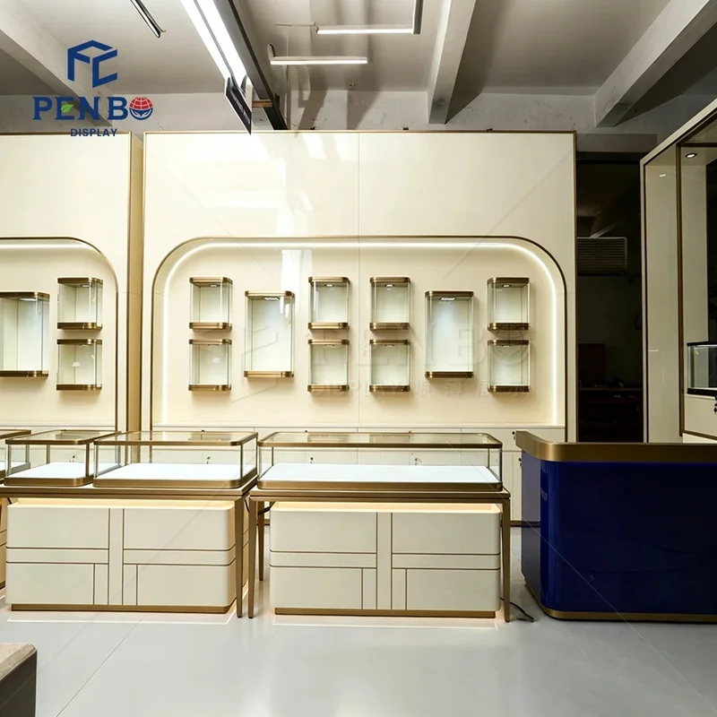 custom.Design Custom Jewelry Display Counters Jewellery Cabinet Shop Jewelry Renovation Solution