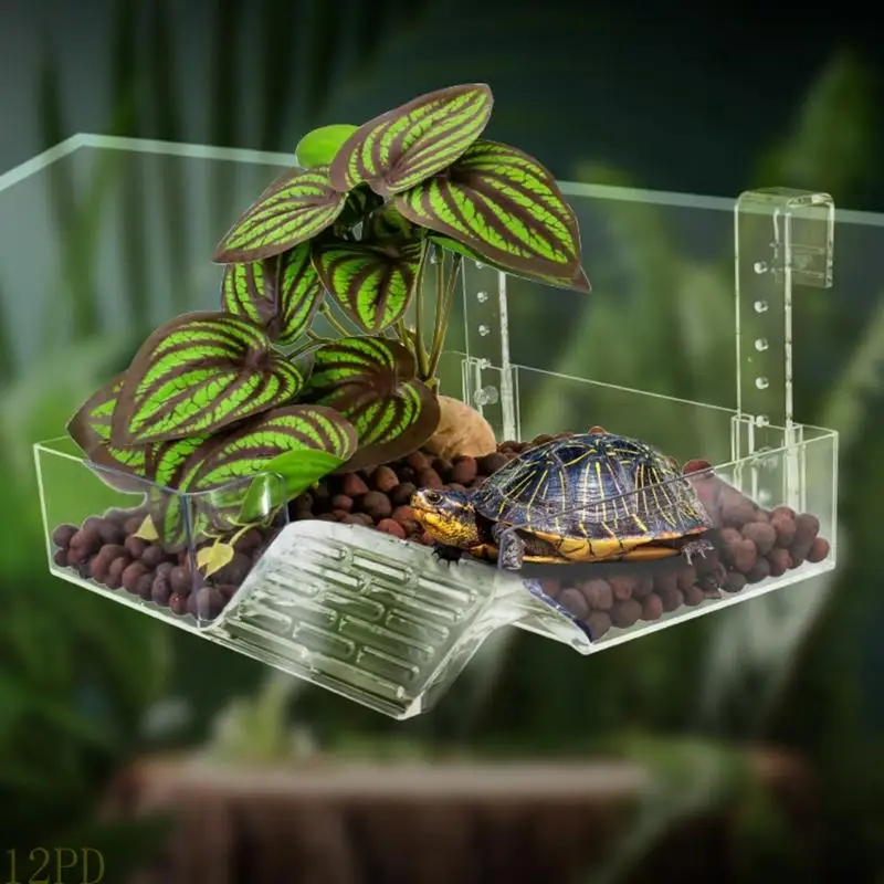 12PD Practical ABS Animal Basking Bathing Platform With Gentle Slope For Relaxation And Activity