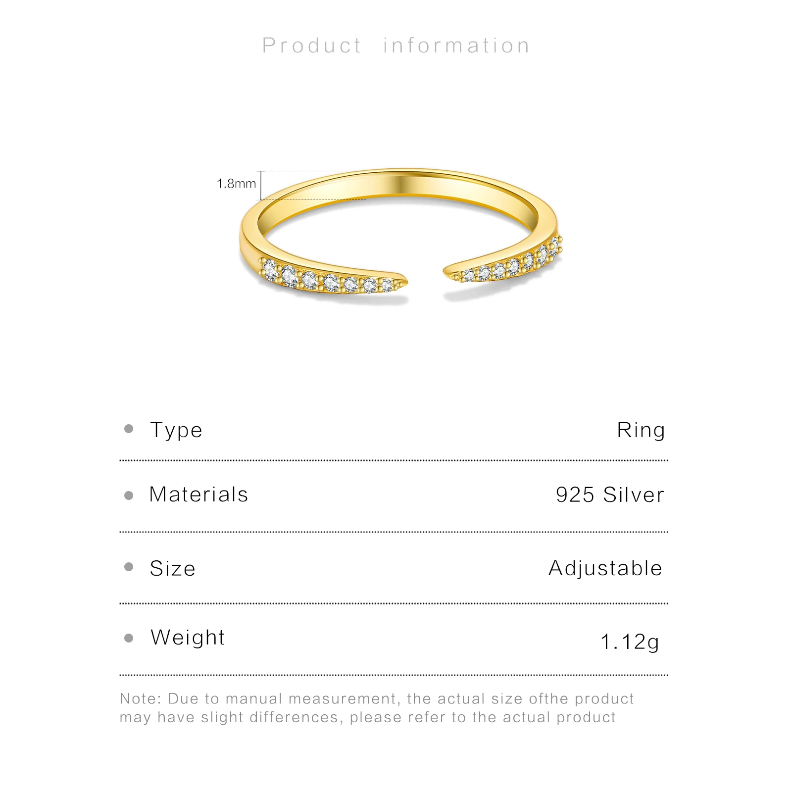 ANDYWEN 925 Sterling Silver Open Resizable Twing Rings Luxury Clear CZ Simple Tiny 2022 WInter Women Wedding Fine Jewelry Gift — zdjęcie 7