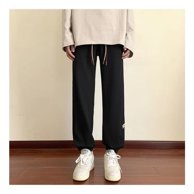 الخريف والشتاء المخملية Sweatpants غير رسمية الرباط فضفاض الأمريكية الرجعية طماق السراويل الرجال السراويل الرياضية