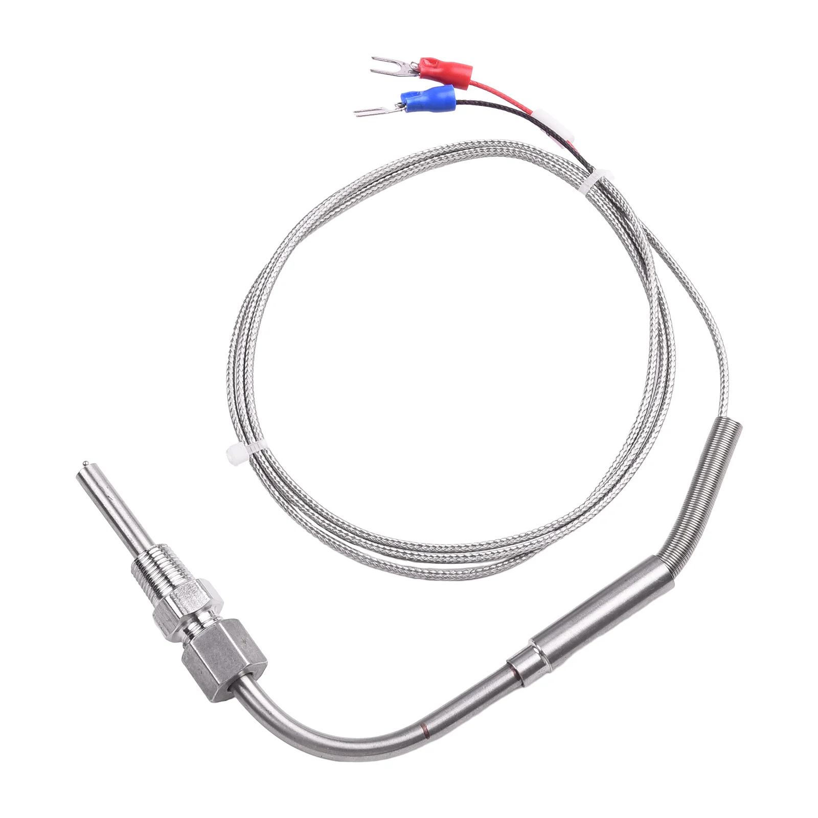 Stainless Steel Braid For Motor Exhaust Gas Temp Probe with Adjustable Pressure Lock EGT Temperature Sensors Thermocouple K Type