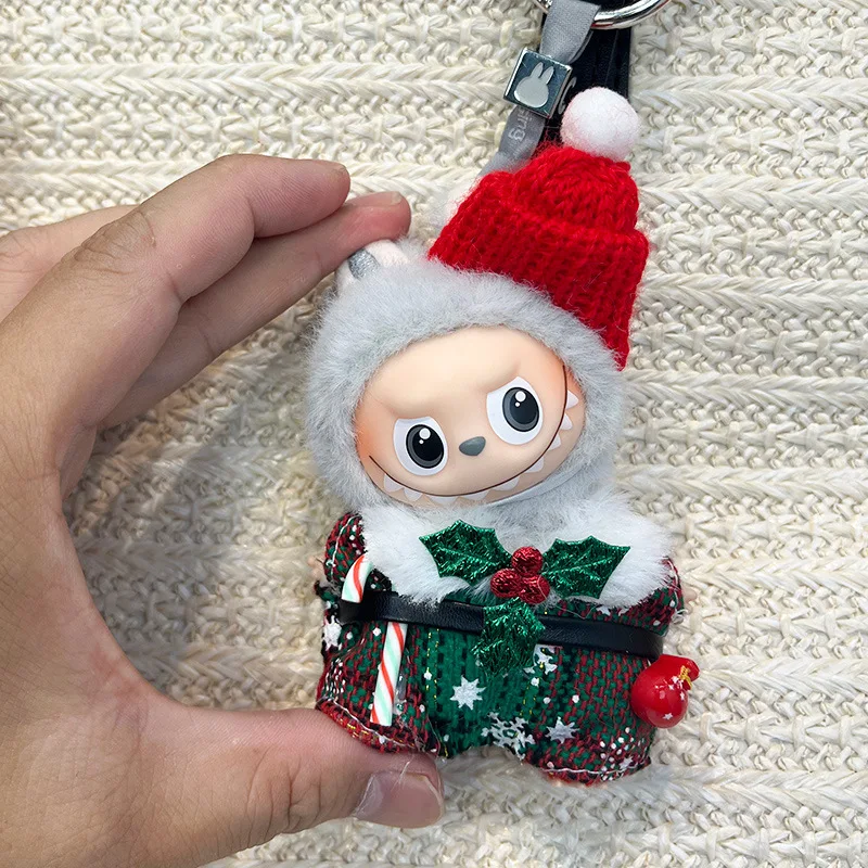 

Doll Outfit Only Suitable For 4th Gen Mini LABUBU 4.0 Pin For Love Series Christmas Festival Clothing Dresses Included