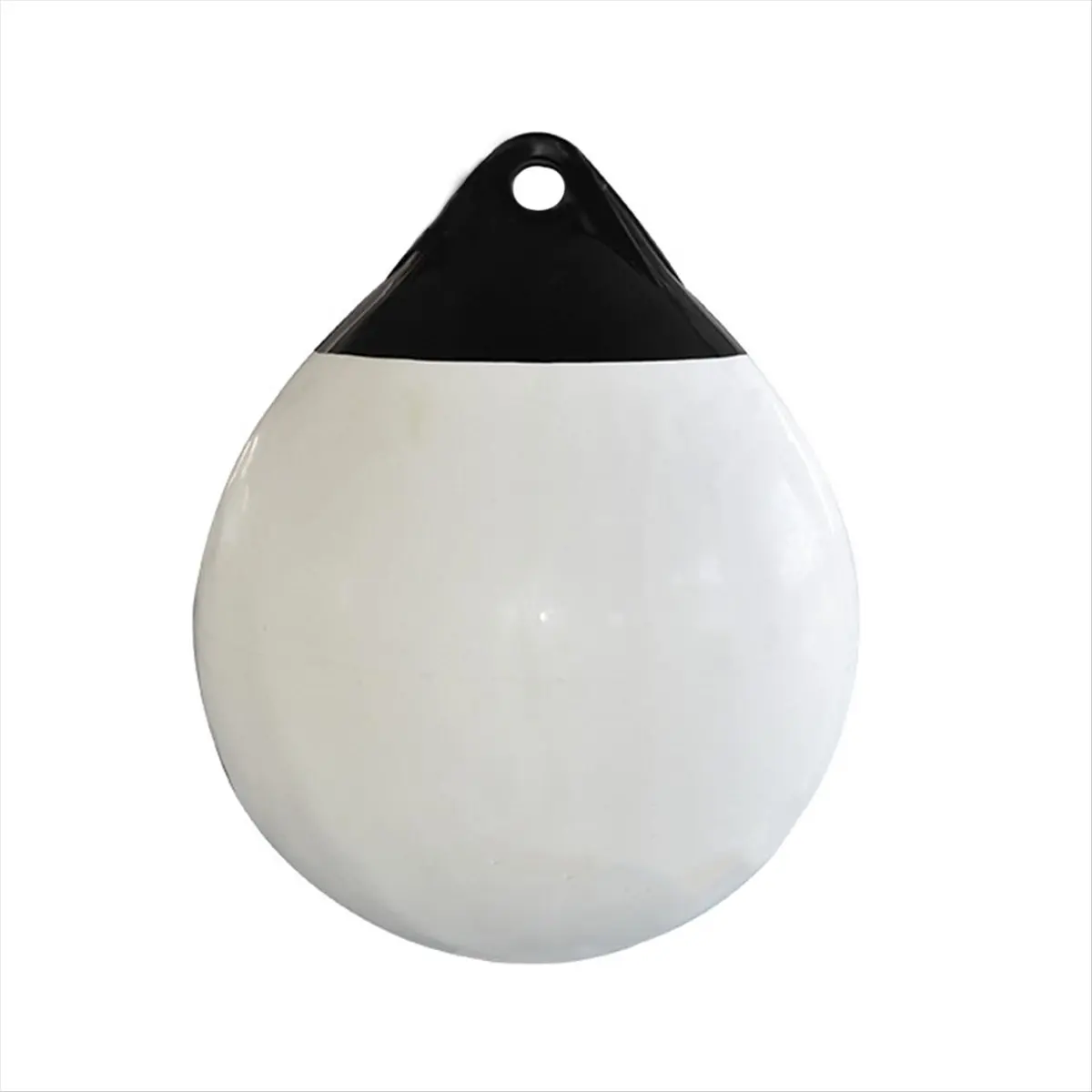 T34C Heavy Duty PVC Boat Fenders Ball Round Anchor Buoy Dock Bumper Ball Inflatable Protection Marine Mooring Buoy White