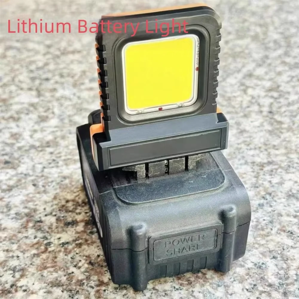 Lámpara de Trabajo LED Súper Brillante, Portátil, de Larga Duración, Fuente de Luz Potente para Trabajo Nocturno, Herramienta Eléctrica con Batería de Iones de Litio de 21V