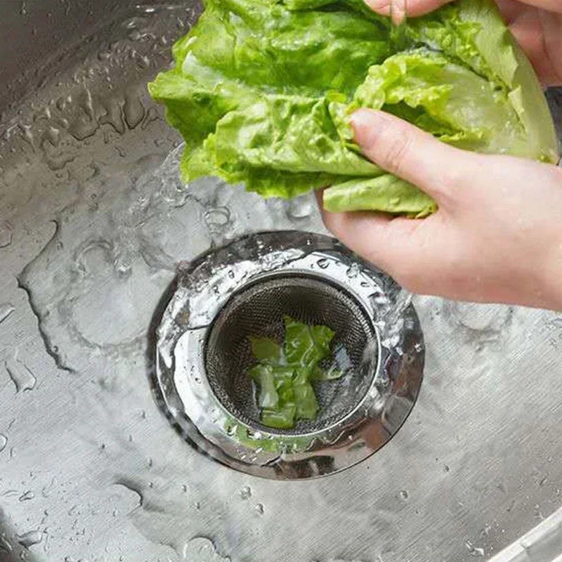 Küchen spüle Sieb Abfluss Haar fänger Bad Stopper Stecker Edelstahl Abwasser filter mit Deckel Bad zubehör Waschbecken