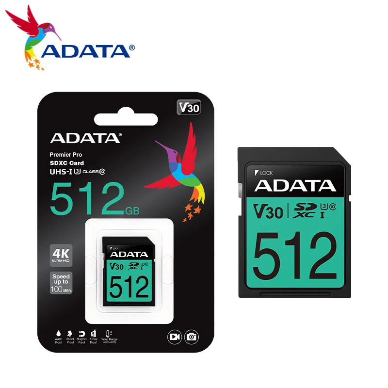 

ADATA Memory Card V10 V30 V90 Dashcam Camera Monitors High Speed Digital Camera SD Memory Card HD Recording SD V30 Micro Sd Card