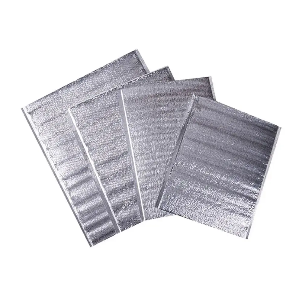 10Pcs/Pack Ice Cold Warm Aluminum Foil Bag Food Thermal Packing Insulation Bag Delivery Carrier 2mm Cooler Bag Drink Storage
