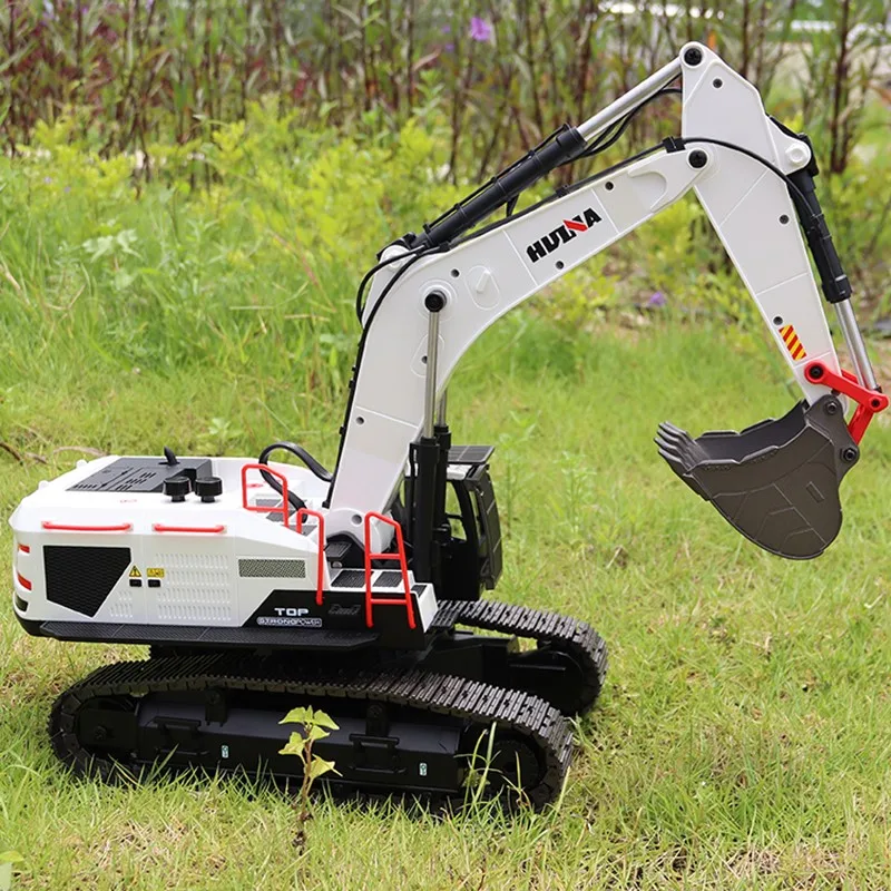 HUINA 1/14 Metal RC Excavator Truck Car Remote Control Model 1594 Light Battery Sound Outdoor Toys For Boys TH19286-SMT9