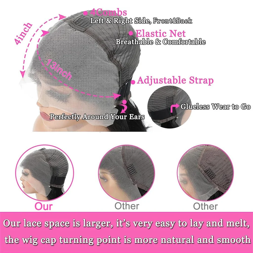 Peluca recta de corte Pixie, encaje transparente, pelucas de cabello humano 150%, peluca Bob corto, peluca de encaje 13X4, cabello humano brasileño prearrancado para mujeres