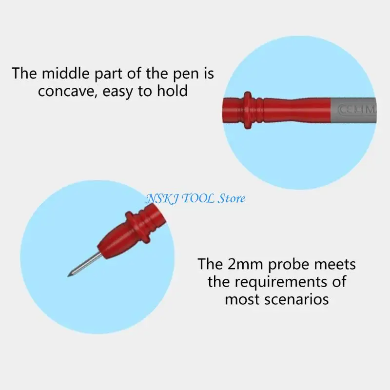 L8RC Высокая точность мультиметровые тестовые отведения с изолированными мультиметровыми зондами с иглой, инсультамит