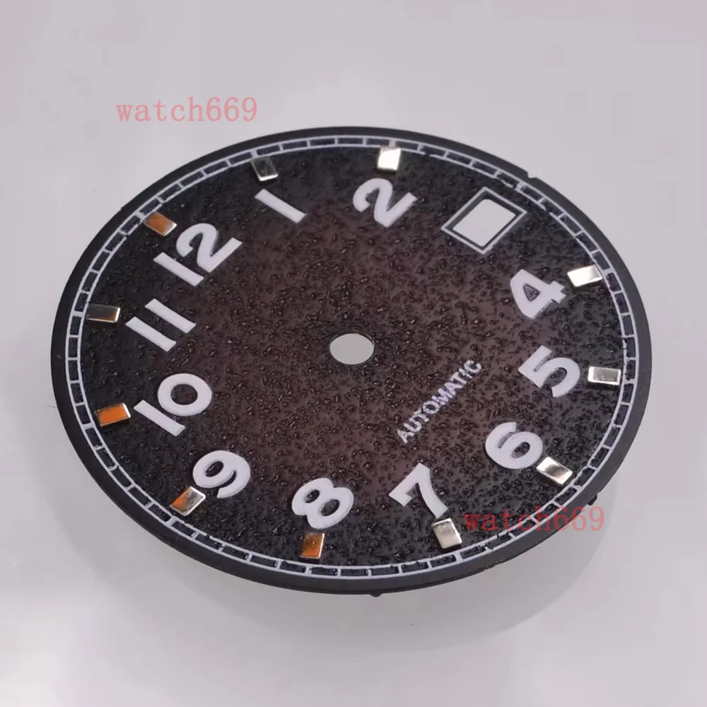 Green Luminous Blue/Green/Black/Brown Gradient Color Dial 28.5mm Fit NH35 NH36 Movement Watch Parts