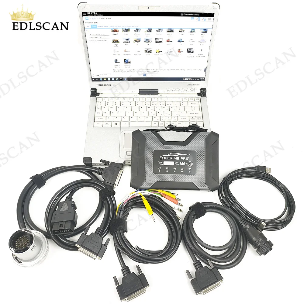 For SUPER MB M6+ PRO with xentry Multiplexer Wireless Star Diagnosis Tool +CFC2 Laptop Full Configuration Work on Cars and Truck