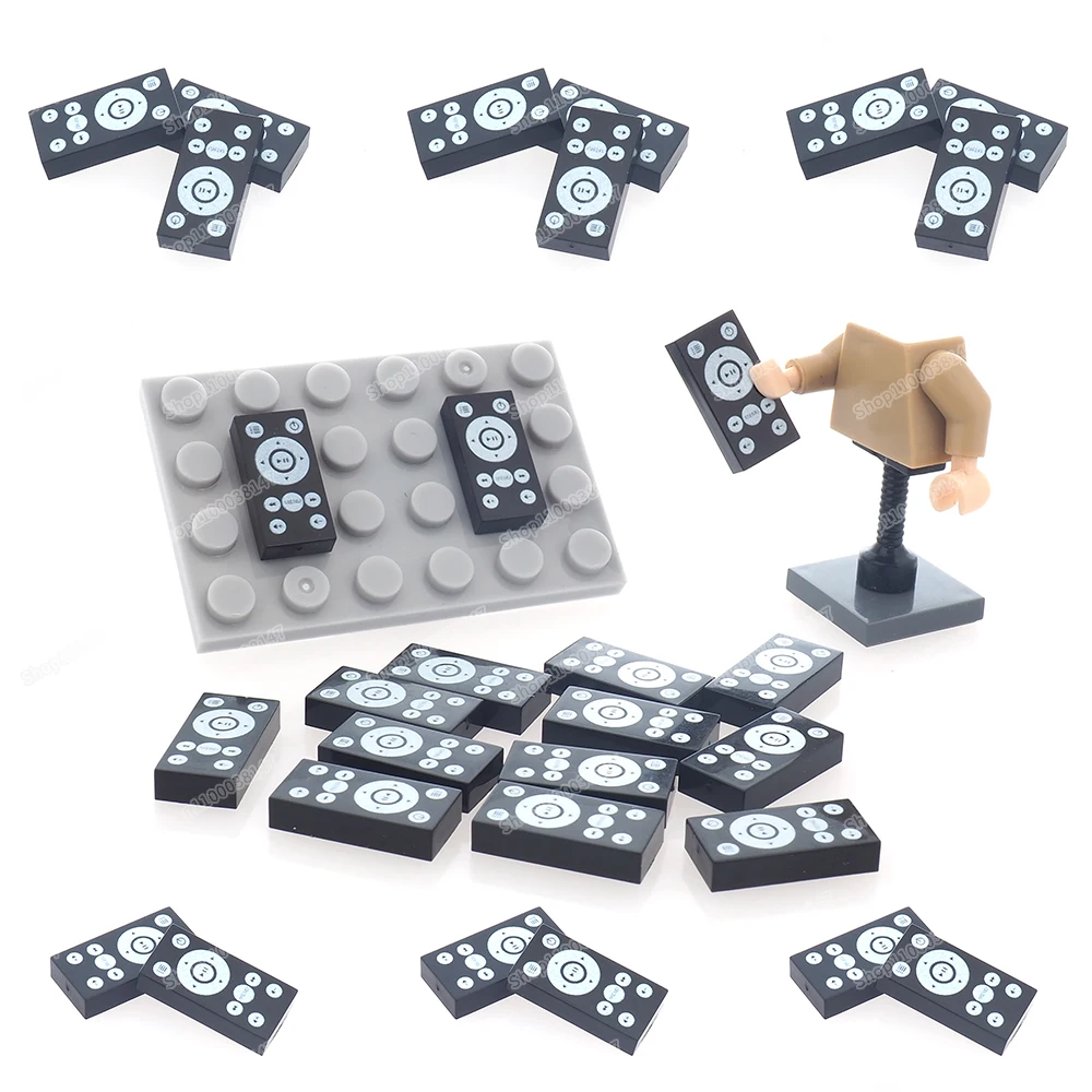 

Machine 1x2 Building Block Remote Control Printed Tiles 3069 Moc Control Intelligence Parts Model Scene Diy Children Gifts Toys