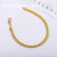 925 Sterling Silver, 18K Gold, 5mm Embossed Bracelet - Fashionable for Men and Women, Charming, Wedding Gifts and Jewelry 3