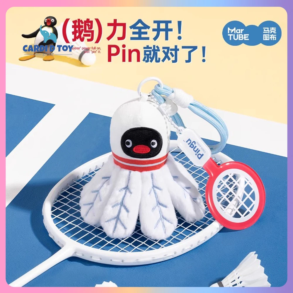 Nieuwe Echte Pingu Knuffel Kawaii Pop Pingu Sleutelhanger Pinguïn Sleutelhanger Pinguïn Sport-Stijl Pluche Sleutelhanger Knuffel Gift speelgoed
