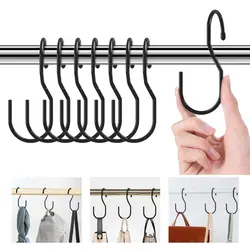 4pcs Unique Twist Design Bag Hanger Hooks Purse Organizer Hooks for Closet Large Closet S Hooks for Hanging Handbags Clothes